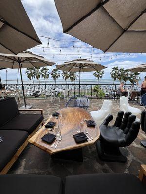 Gorgeous outside seating area