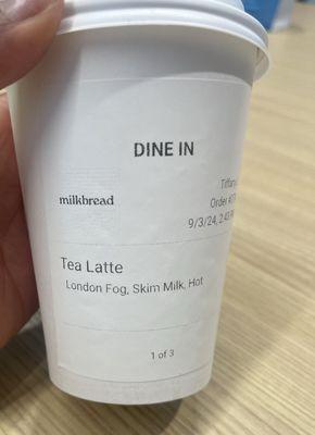 London Fog Tea Latte