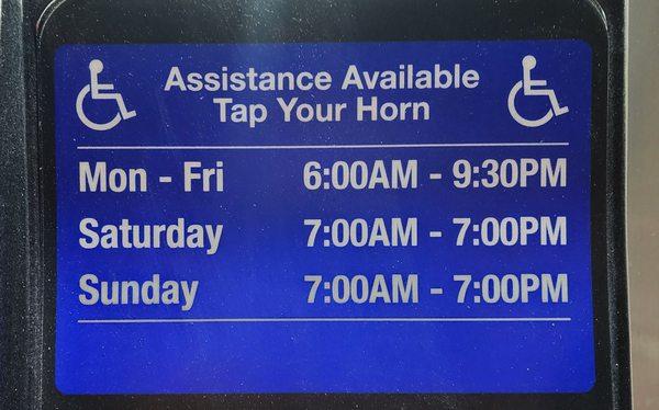 Current fuel station hours (12/10/24)