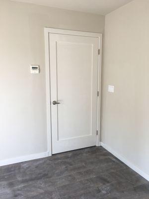 Custom door installed in an opening that didn't exist