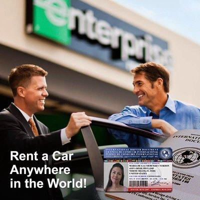 Rent a car anywhere in the world with the International Driver’s Document of IDL Services Inc.!