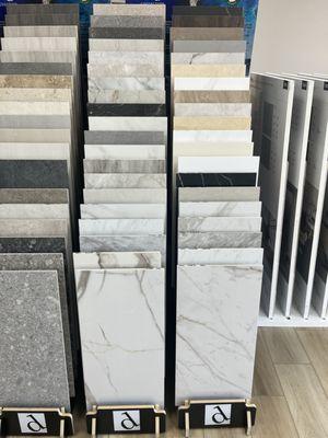 Marble look porcelain