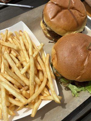 Old Fashion Beef Burger + French Fries