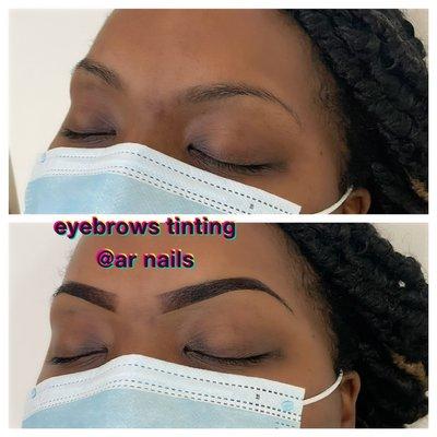 eyebrow tinting