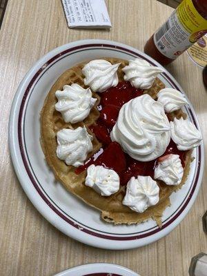 Strawberry waffle