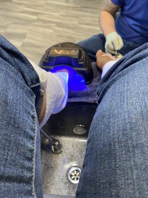 Highly recommend gel pedicures. It's long lasting and the finish is shiny