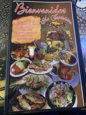 Menu front