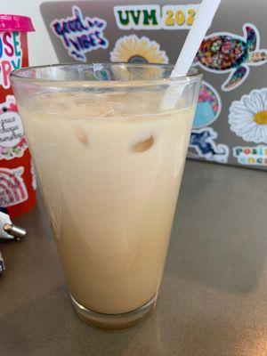 Maple iced latte