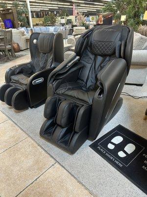 Massage Chairs big and small