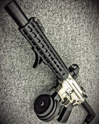 Custom Suppressed Gun Point 9mm