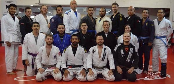 Class Photo. Come train with us. We practice Brazilian Jiu jitsu, Judo, and Grappling.