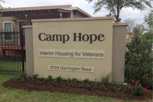 Camp Hope is the project name.