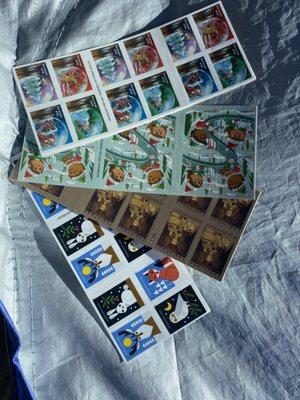 Look at all these Christmas Stamp options!