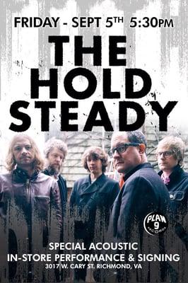 The Hold Steady in-store flyer