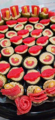 Candy Sushi made exclusively at Sweet Shop By The Sea.