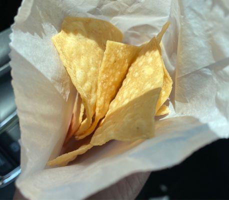 Tortilla Chips, warm, fresh and addicting