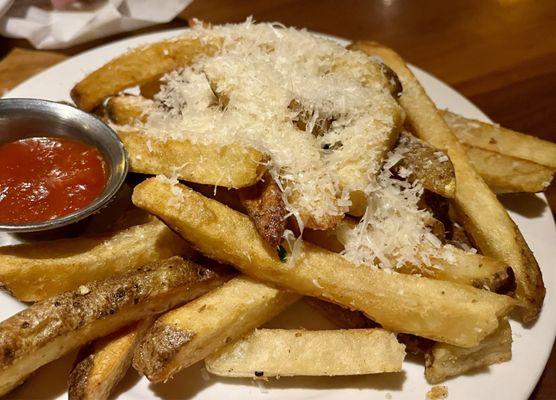 Parmesan fries with house made ketchup