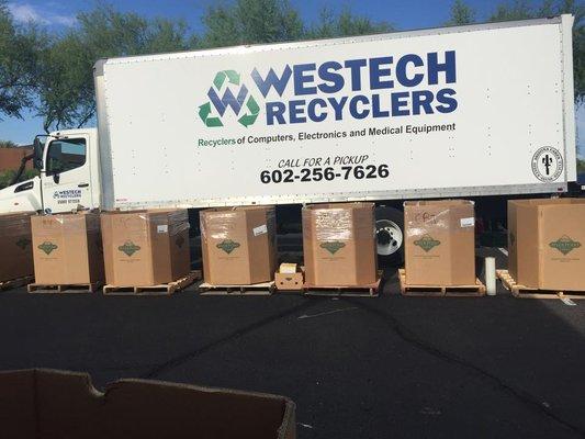 Westech Recyclers out supporting local recycling events.