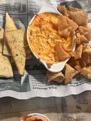 Buffalo chicken cheese dip