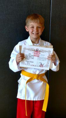 Yellow belt certificate