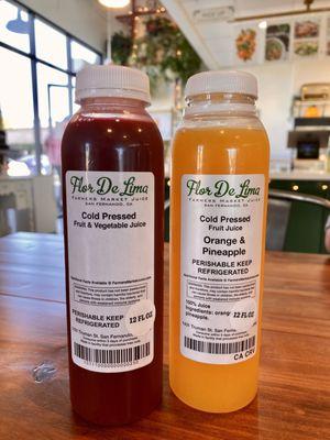 Cold pressed juices