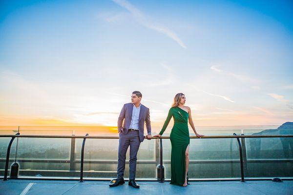 Engagement photos at Griffith Observatory, Los Angeles, CA