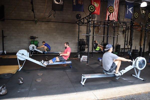 Lots of rowing in CrossFit!