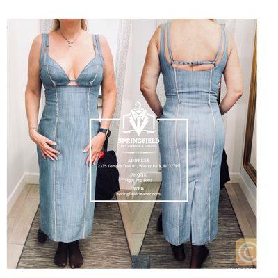 A denim dress is always a need! Custom made