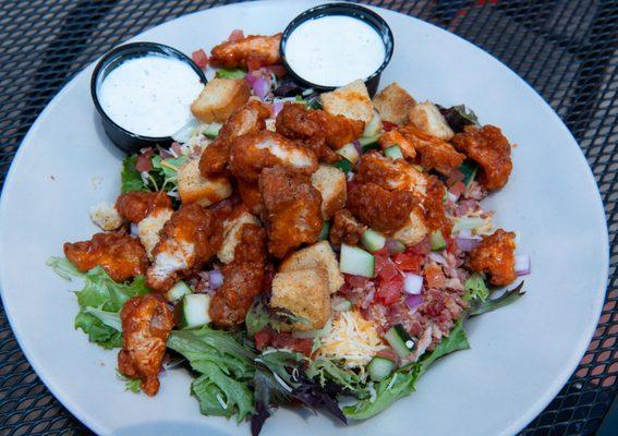 Chicken tender ( Buffalo sauce) salad