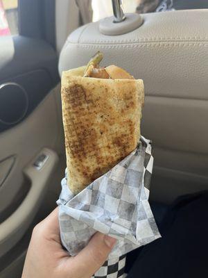 Chicken shawarma wrap