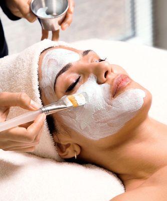 Facial treatment services for man and woman