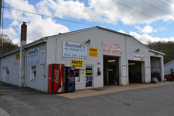 This service facility sits at the Boswell's Corner intersection.