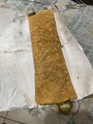 Steak and cheese wrap?? Or a burrito??