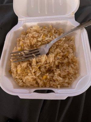 Worst fried rice in America.