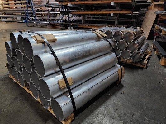 6.00" X .125" 6061-T6 Aluminum round tube