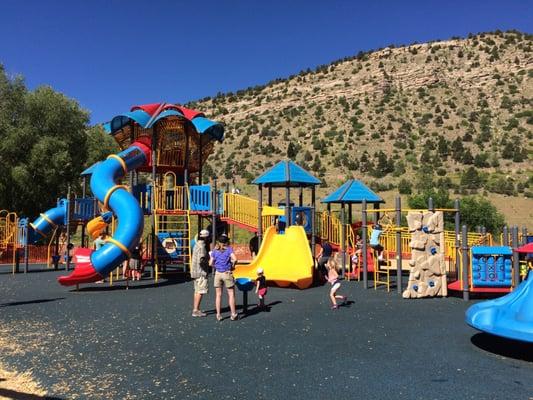 Best playground structure we've ever seen. We are a family with 8yo twins and a 5yo.