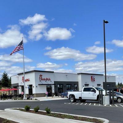 Chick-fil-A - South Salem. Great building, design, landscaping, traffic handling.