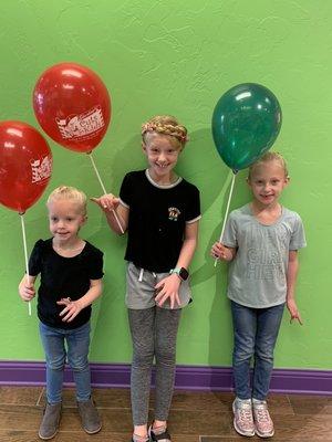 These 3 cute sisters just had to get their hair and nails for Christmas!