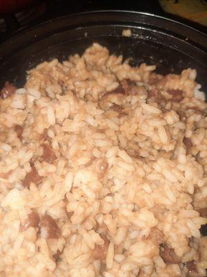 Patheticly made Red beans and Rice... There was no beans..horrible!!