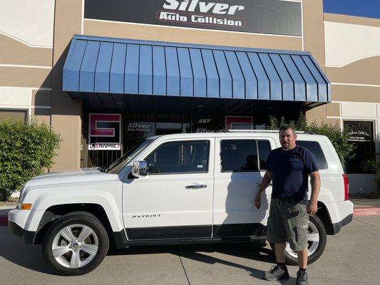 This is George in front of my Jeep, This is After. Thanks  Very happy