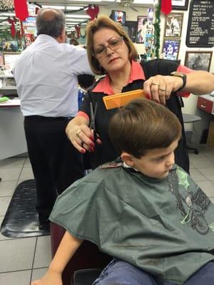 Kids get great haircuts