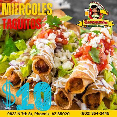 Roll Tacos Special only 5x$10 all day..