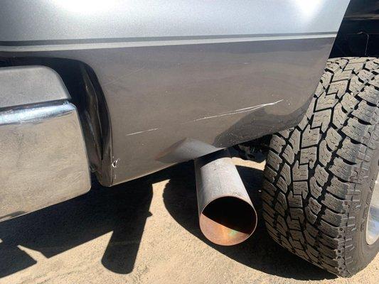 There exhaust