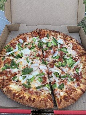 Large 2 topping pizza