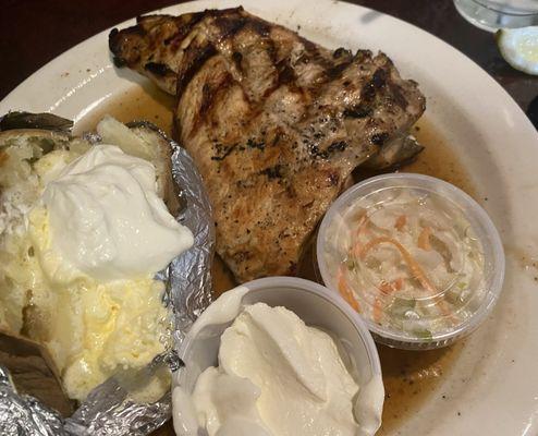 Marinated Grill Chicken with Baked Potato