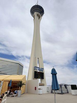 Classic Vegas views. The colors are nice but needs a bit more design thought around the pool area