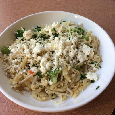 Orzo with broccoli