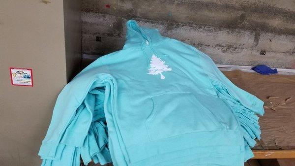 These mint hoodies always sell out fast