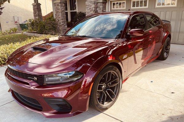 2021 Octane Red Dodge Charger ScatPack Widebody