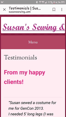 Susan's Sewing